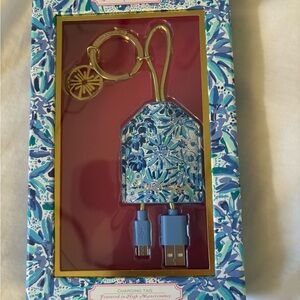 Lilly Pulitzer Charging Tag with USB Cables